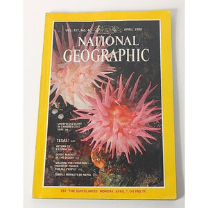 National Geographic Magazine April 1980 Texas Washington Cathedral Monkeys